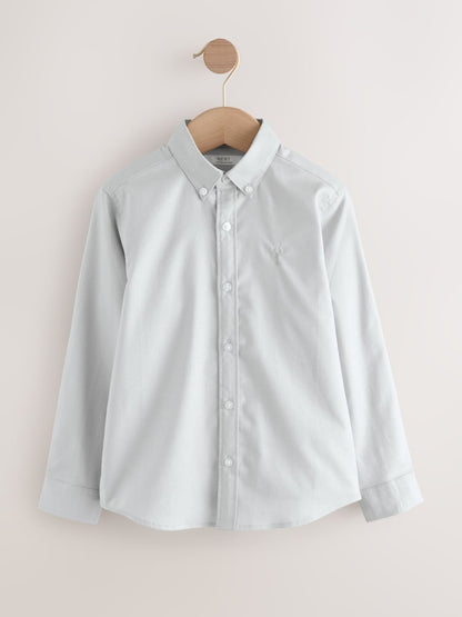 Light Grey Single Oxford Shirt (3-16yrs)
