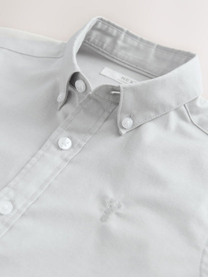 Light Grey Single Oxford Shirt (3-16yrs)