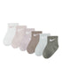 Nike Multi Muted Colours Infant Swoosh Ankle Socks 6 Pack - Size 6-12 Months (68-80cm)