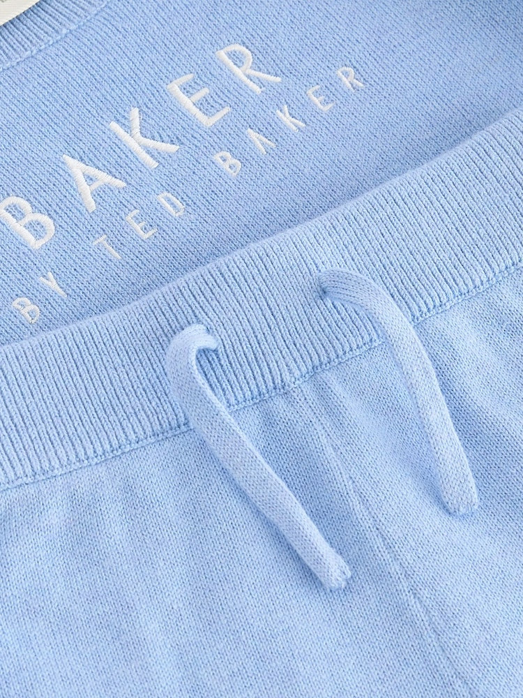 Baker by Ted Baker Blue Knit Knitted Top and Joggers Set