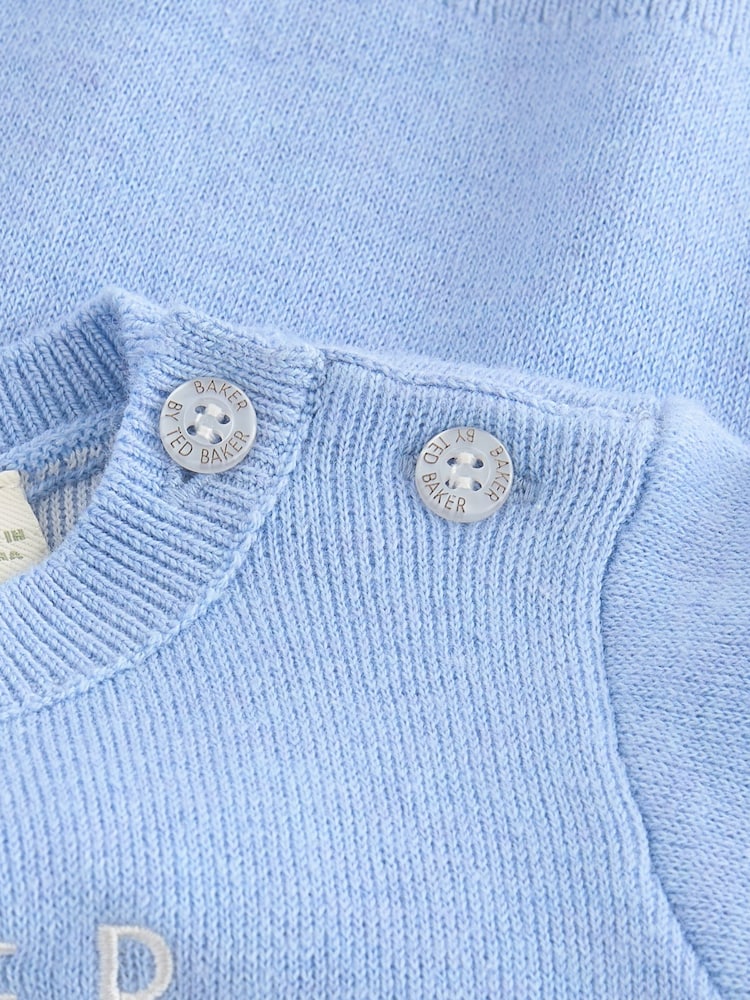 Baker by Ted Baker Blue Knit Knitted Top and Joggers Set