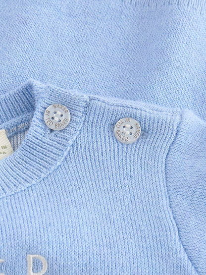 Baker by Ted Baker Blue Knit Knitted Top and Joggers Set