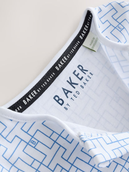 Baker by Ted Baker Navy/Blue Baker by Ted Baker 3 Pack Sleepsuits