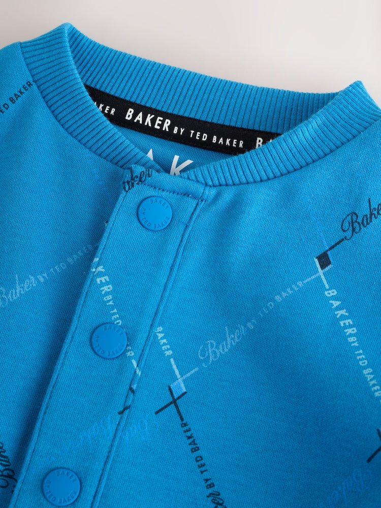Baker by Ted Baker Navy Blue Grey Baker by Ted Baker 3 Pack Sleepsuits