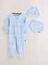 Baker by Ted Baker Sleepsuit Hat and Bib Set - Baker by Ted Baker / Up To 3 Months (50 - 62cm)