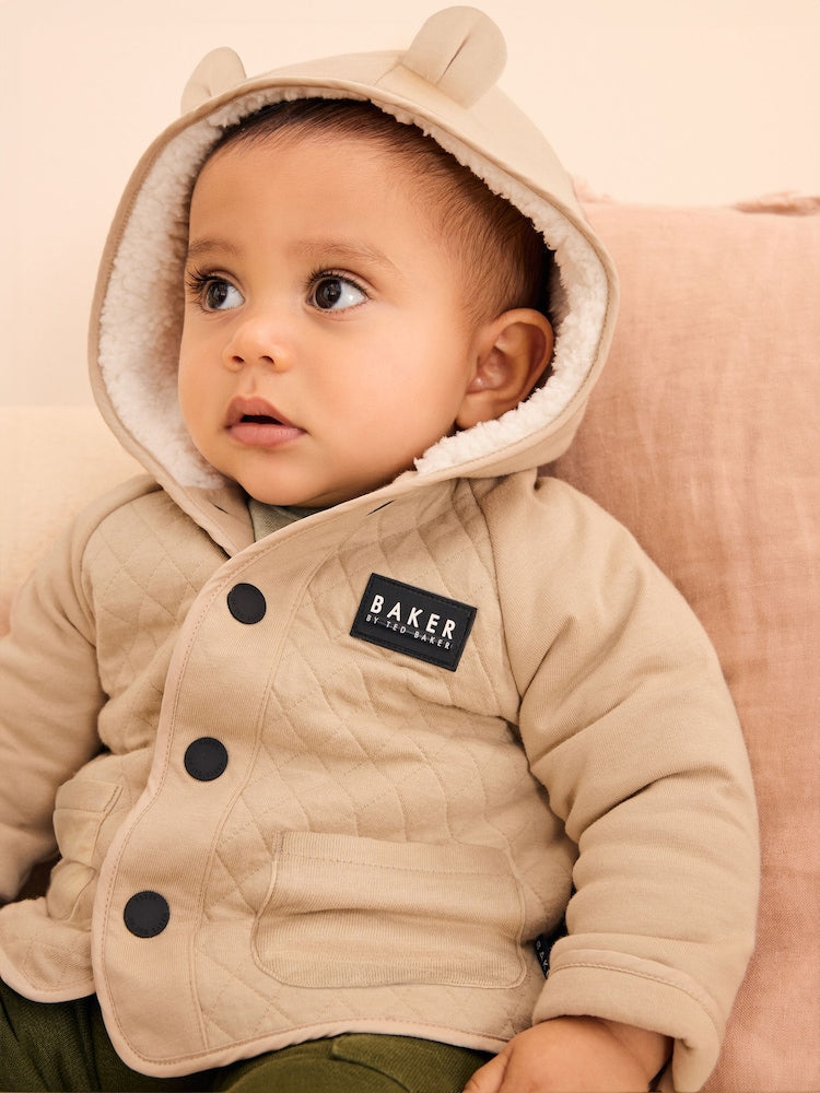 Baker by Ted Baker Quilted Jacket - Size Up To 3 Months (50 - 62cm) - Neutral