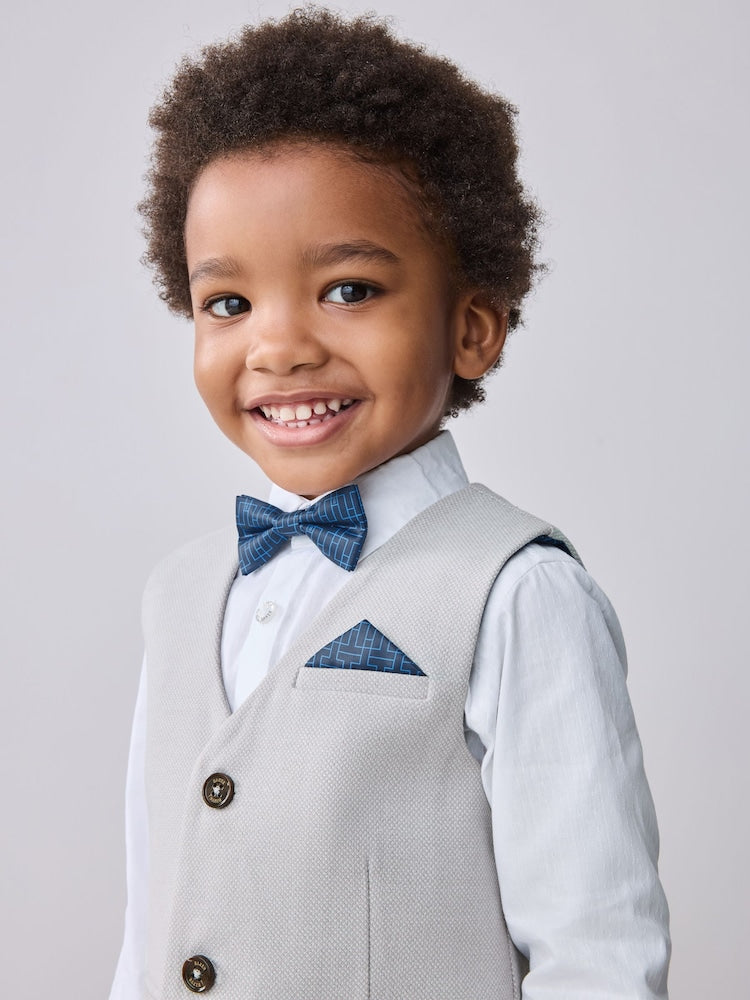 Baker by Ted Baker Waistcoat Shirt And Trousers Set