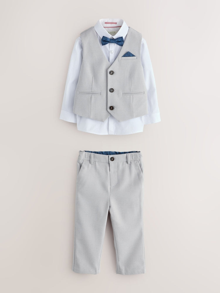 Baker by Ted Baker Waistcoat Shirt And Trousers Set