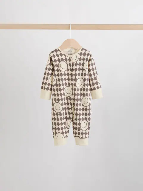 Monochrome Baby Sleepsuits 4 Pack (0mths-3yrs)