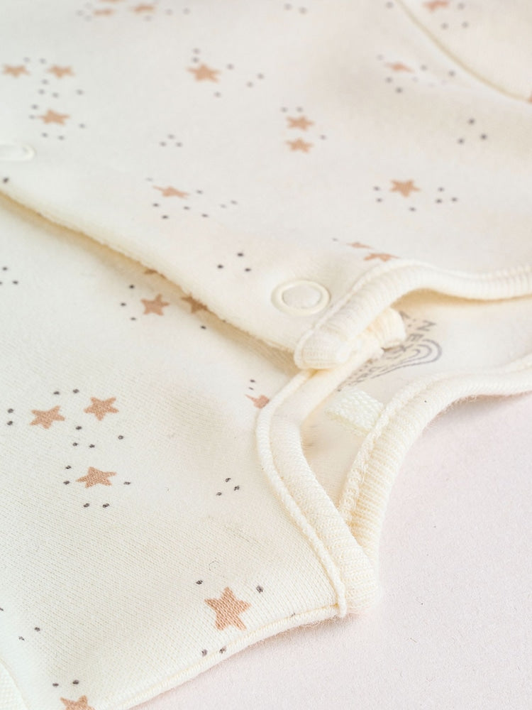 Neutral Baby Sleepsuit, Bodysuit, Beanie and Bib Set 4 Piece (0-9mths)