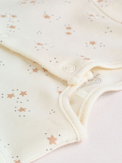 Neutral Baby Sleepsuit, Bodysuit, Beanie and Bib Set 4 Piece (0-9mths)