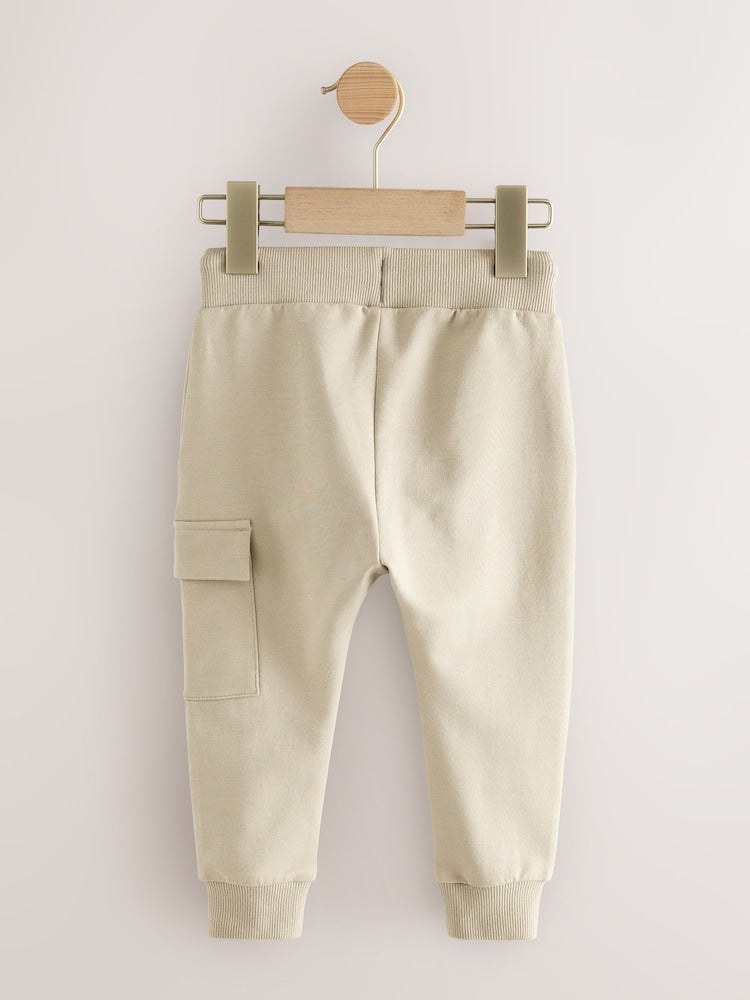 Neutral Skinny Utility Joggers (3mths-7yrs) - Size 3-6 Months (62-68cm)