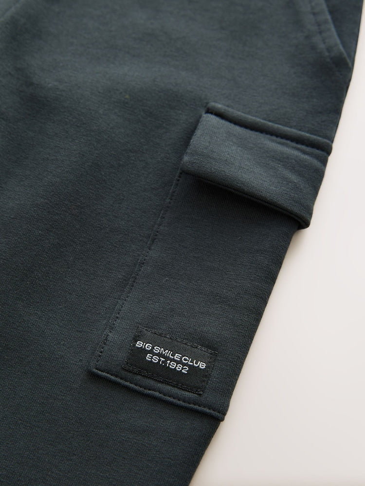 Charcoal Grey Skinny Utility Joggers (3mths-7yrs) - Size 3-6 Months (62-68cm)