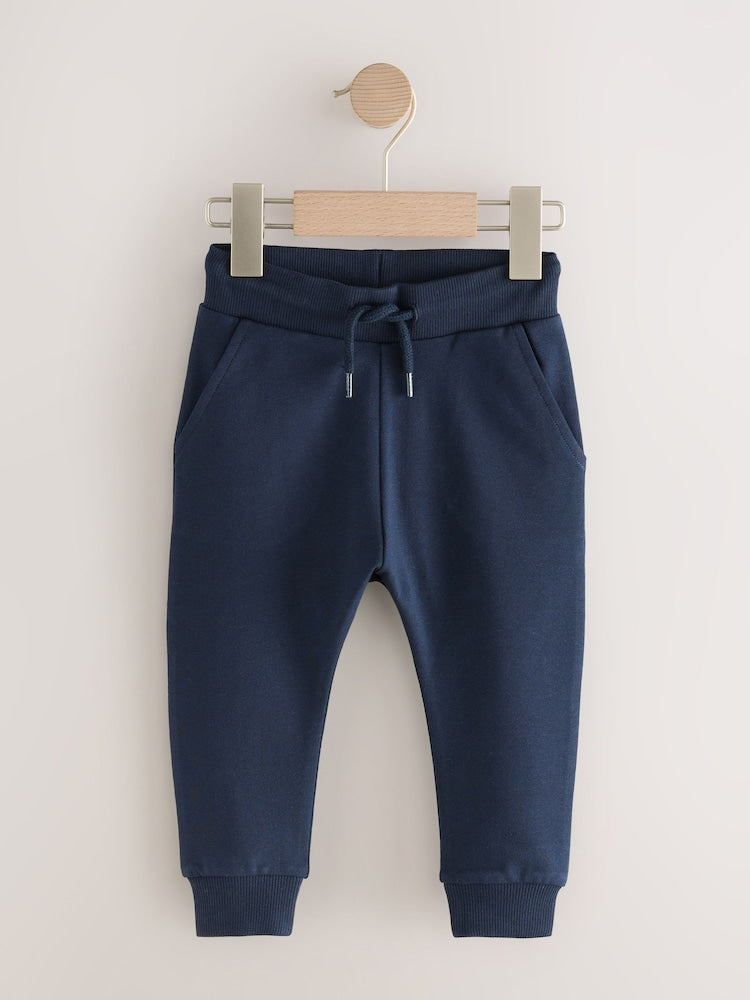 Navy Blue Classic Jersey Joggers (3mths-7yrs) - Size 3-6 Months (62-68cm) - Navy Blue