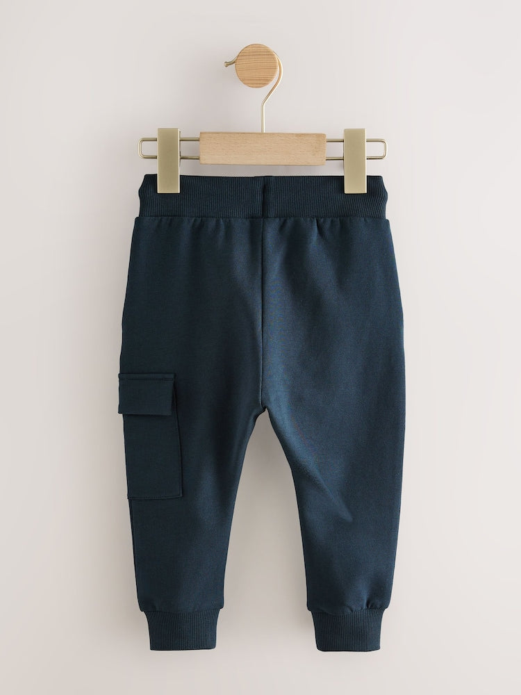 Navy Blue Skinny Utility Joggers (3mths-7yrs) - Size 3-6 Months (62-68cm)