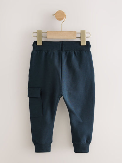 Navy Blue Skinny Utility Joggers (3mths-7yrs) - Size 3-6 Months (62-68cm)