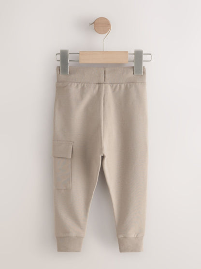 Ecru Skinny Utility Joggers (3mths-7yrs) - Size 3-6 Months (62-68cm)