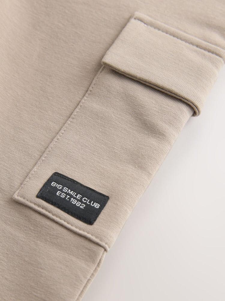Ecru Skinny Utility Joggers (3mths-7yrs) - Size 3-6 Months (62-68cm)
