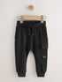Black Skinny Utility Joggers (3mths-7yrs) - Size 3-6 Months (62-68cm) - Black Skinny Utility