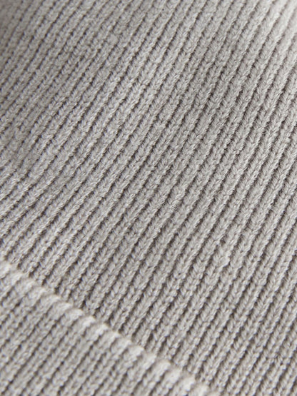 Grey/White 2pack Rib Baby Beanie