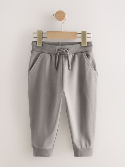Khaki/Grey/Blue Regular Fit Joggers 5 Pack (3mths-7yrs) - Size 3-6 Months (62-68cm)