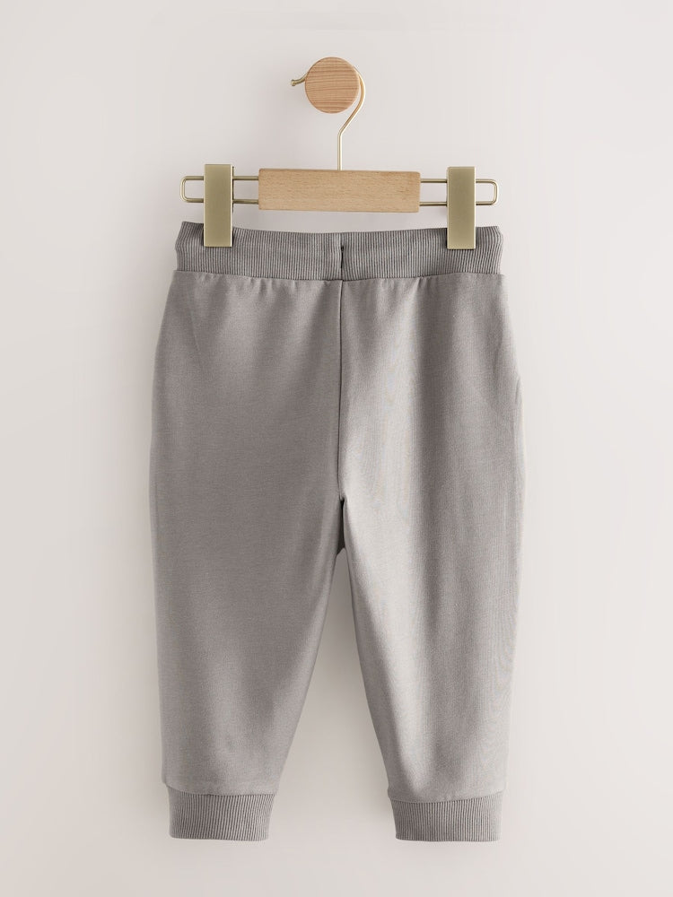 Khaki/Grey/Blue Regular Fit Joggers 5 Pack (3mths-7yrs) - Size 3-6 Months (62-68cm)