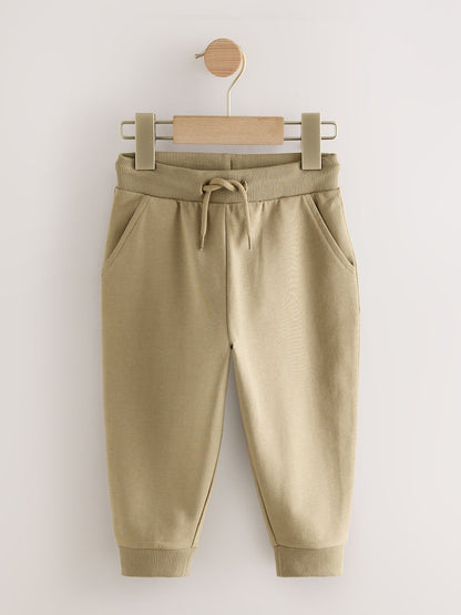 Khaki/Grey/Blue Regular Fit Joggers 5 Pack (3mths-7yrs) - Size 3-6 Months (62-68cm)