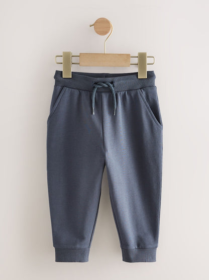 Khaki/Grey/Blue Regular Fit Joggers 5 Pack (3mths-7yrs) - Size 3-6 Months (62-68cm)