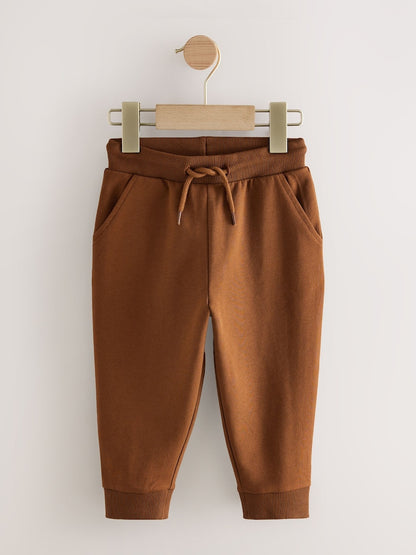 Khaki/Grey/Blue Regular Fit Joggers 5 Pack (3mths-7yrs) - Size 3-6 Months (62-68cm)