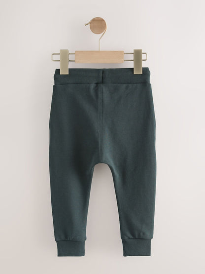 Blue/Tan Brown/Charcoal Grey Super Skinny Joggers 3 Pack (3mths-7yrs) - Size 3-6 Months (62-68cm)