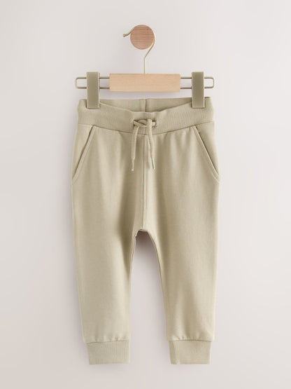 Stone/Tan Brown/Grey Skinny Fit Joggers 5 Pack (3mths-7yrs) - Size 3-6 Months (62-68cm)