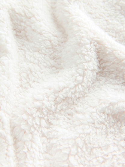 Baker by Ted Baker Cable Knit Fleece Blanket - Size One