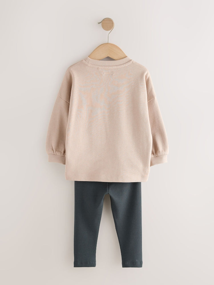 Stone Long Sleeve Top and Leggings Set (3mths-7yrs)