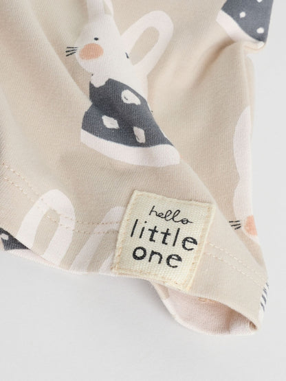 Grey/Cream Character Long Sleeve Top And Leggings Set 6 Piece (0mths-3yrs)