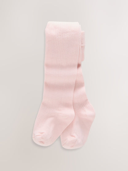 Pink Baby Tights 3 Pack (0mths-2yrs) - Size 50cm (First Size)