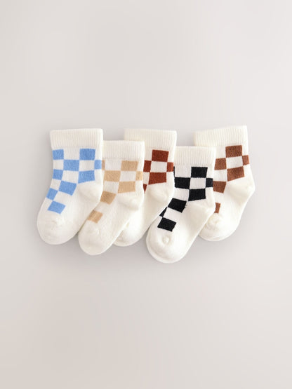 Multi Baby Socks 5 Pack - Size 50cm (First Size) - Multi