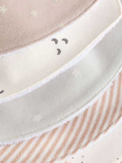 Neutral Baby Dribble Bibs 5 Pack - Size One