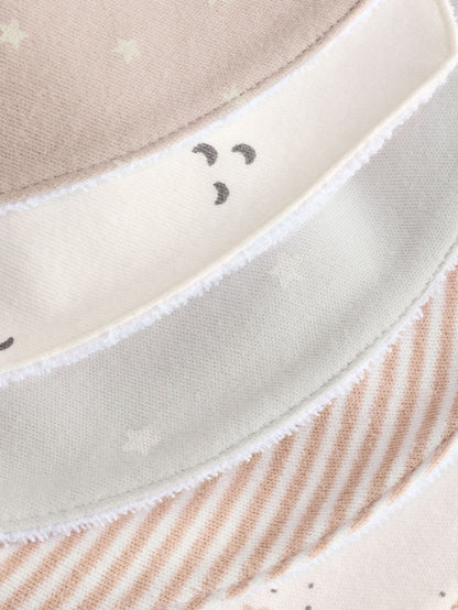 Neutral Baby Dribble Bibs 5 Pack - Size One
