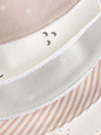 Neutral Baby Dribble Bibs 5 Pack - Size One