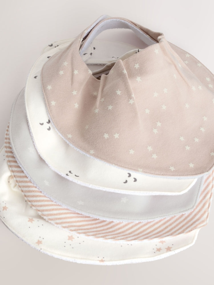 Neutral Baby Dribble Bibs 5 Pack - Up to 1 Month (50-56cm)