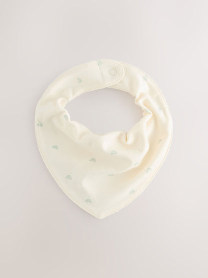 Sage Green Baby Bibs 5 Pack - Size One