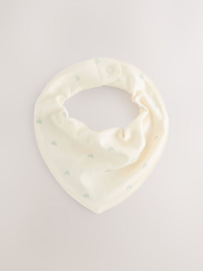 Sage Green Baby Bibs 5 Pack - Size One