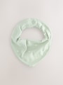 Sage Green Baby Bibs 5 Pack - Size One