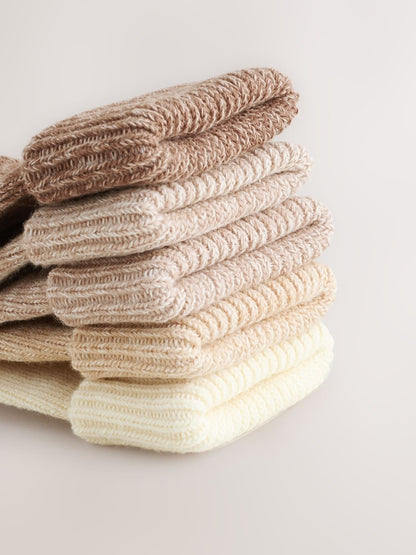 Neutral Baby Roll Top Socks (0mths-2yrs) - Size 50cm (First Size)