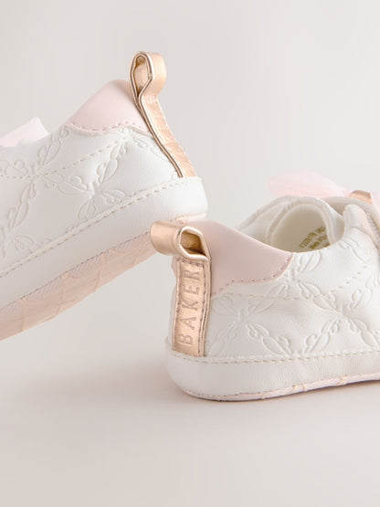 Baker by Ted Baker Baby Girls Organza Bow Padders Trainers
