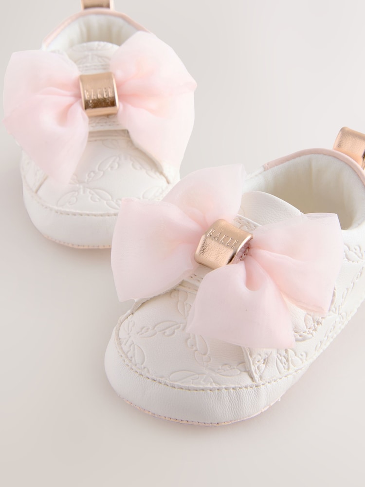 Baker by Ted Baker Baby Girls Organza Bow Padders Trainers