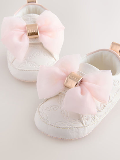 Baker by Ted Baker Baby Girls Organza Bow Padders Trainers