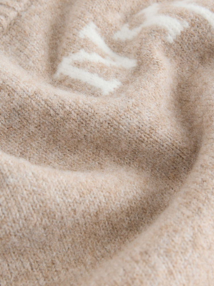 Neutral Knitted Crew Neck Jumper and Joggers Set (3mths-7yrs)