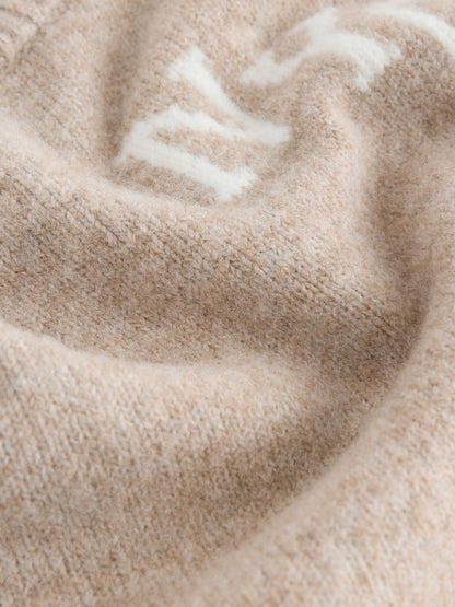 Neutral Knitted Crew Neck Jumper and Joggers Set (3mths-7yrs)