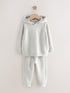 Light Grey Knitted Hoodie and Jogger Set (3mths-7yrs) - Light Grey / 12-18 Months (80-86cm)